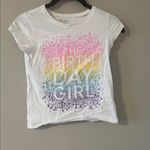 The Children's Place White Birthday Girl T-Shirt